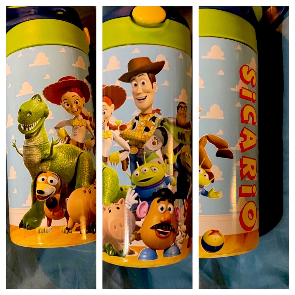 Personalized Toy Story 12 oz flip top tumbler